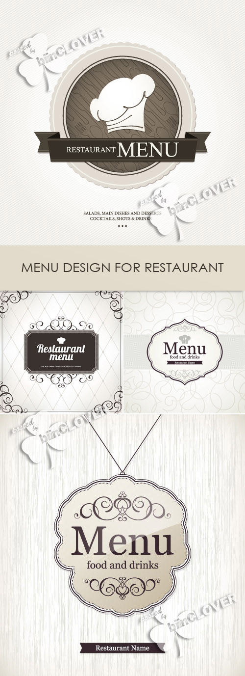 Menu design for restaurant 0196
