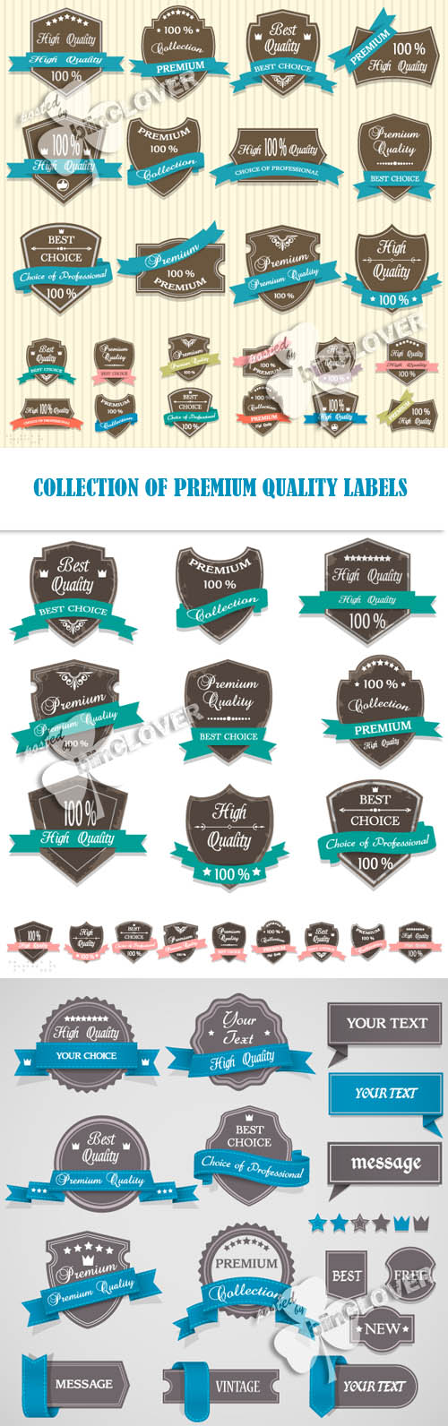 Collection of premium quality labels 0203