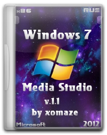 Microsoft Windows 7 SP1 х86 Media Studio 1.1 by xomaze (2012/RUS)