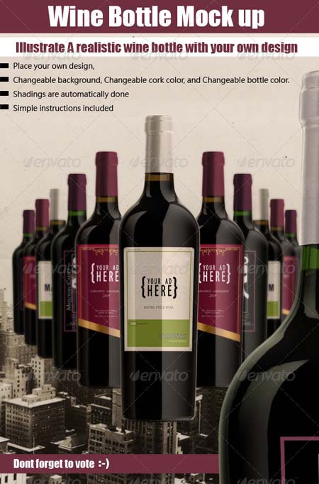 GraphicRiver luxury Bottle Mock Up Template