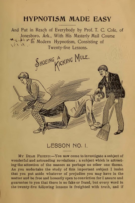 1900 Complete Mail Course in Hypnotism