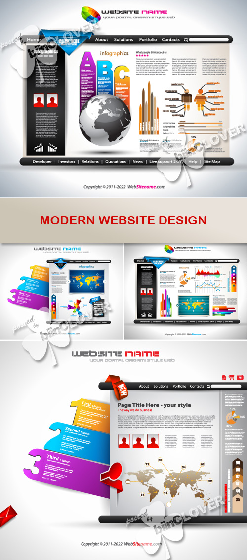 Modern  website design 0224
