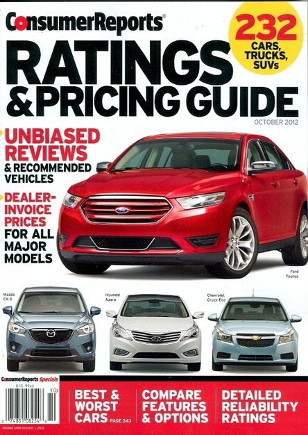 Consumer Reports: Auto Ratings & Pricing Guide - October 2012 (HQ PDF)