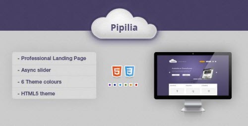 ThemeForest - Pipilia Landing Page v1.0