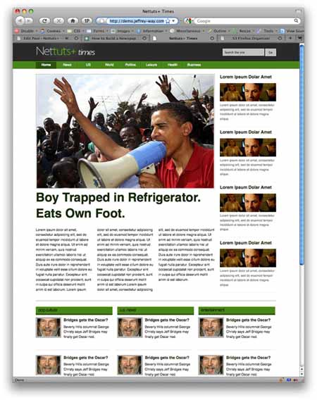How to Build a Newspaper Website with a Grid - NetTuts+