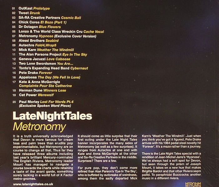 Metronomy  Late Night Tales (2012)