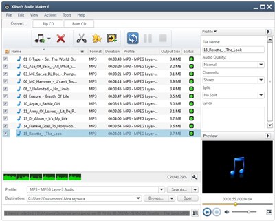 Xilisoft Audio Maker 6.4.0.20121225