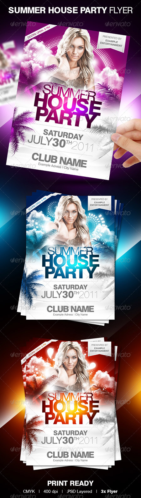 Graphicriver Summer House Party Flyer