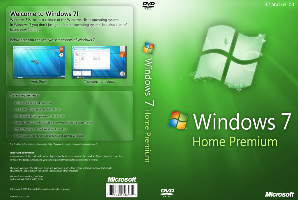 Windows 7 Home Premium SP1 Untouched ISO With Loader And Genuine Activator 