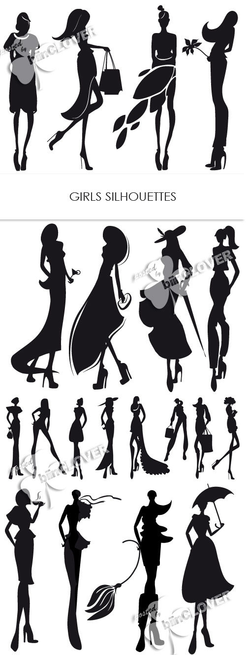 Girls silhouettes 0260