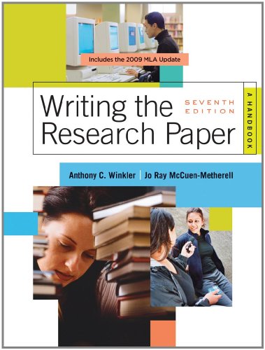 Writing the research paper a handbook free download