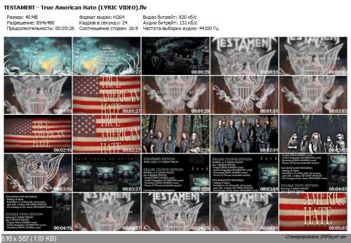 Testament - True American Hate (Lyrics Video)